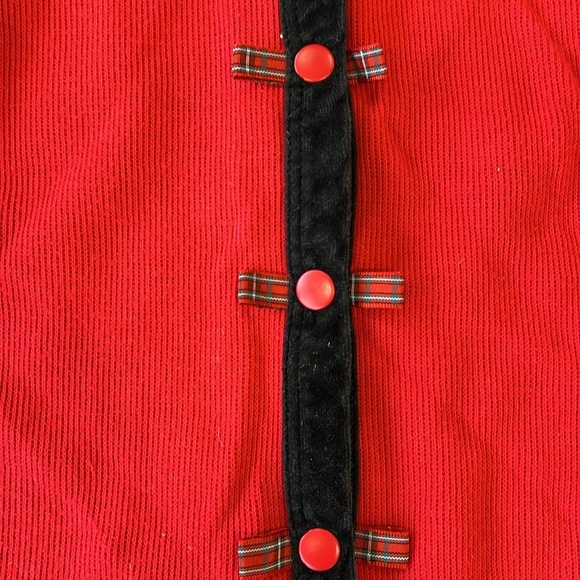 Gymboree rainbow tag waffle knit velvet Scotty dog cardigan sweater - Picture 2 of 7